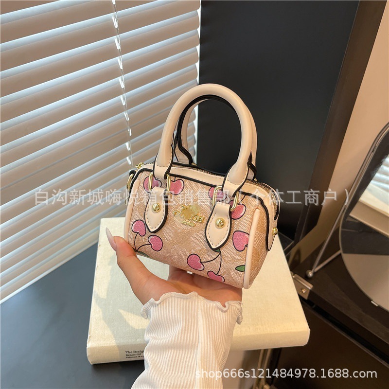 蔻家手提包女新款高级印花枕头包跨境外贸零钱包迷你包包批发|undefined