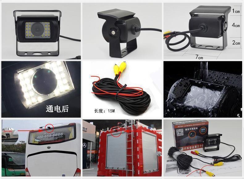 Truck Reversing Camera, 24V Visual Monitoring for Trucks, Truck-Specific Harvester Reversing Radar