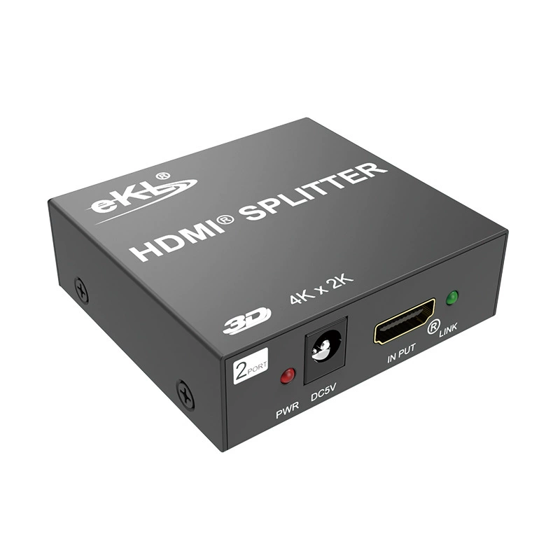 Разветвитель HDMI eKL MiniHS102: 1 вход 2 выхода, 4K TV, 3D видеоразветвитель