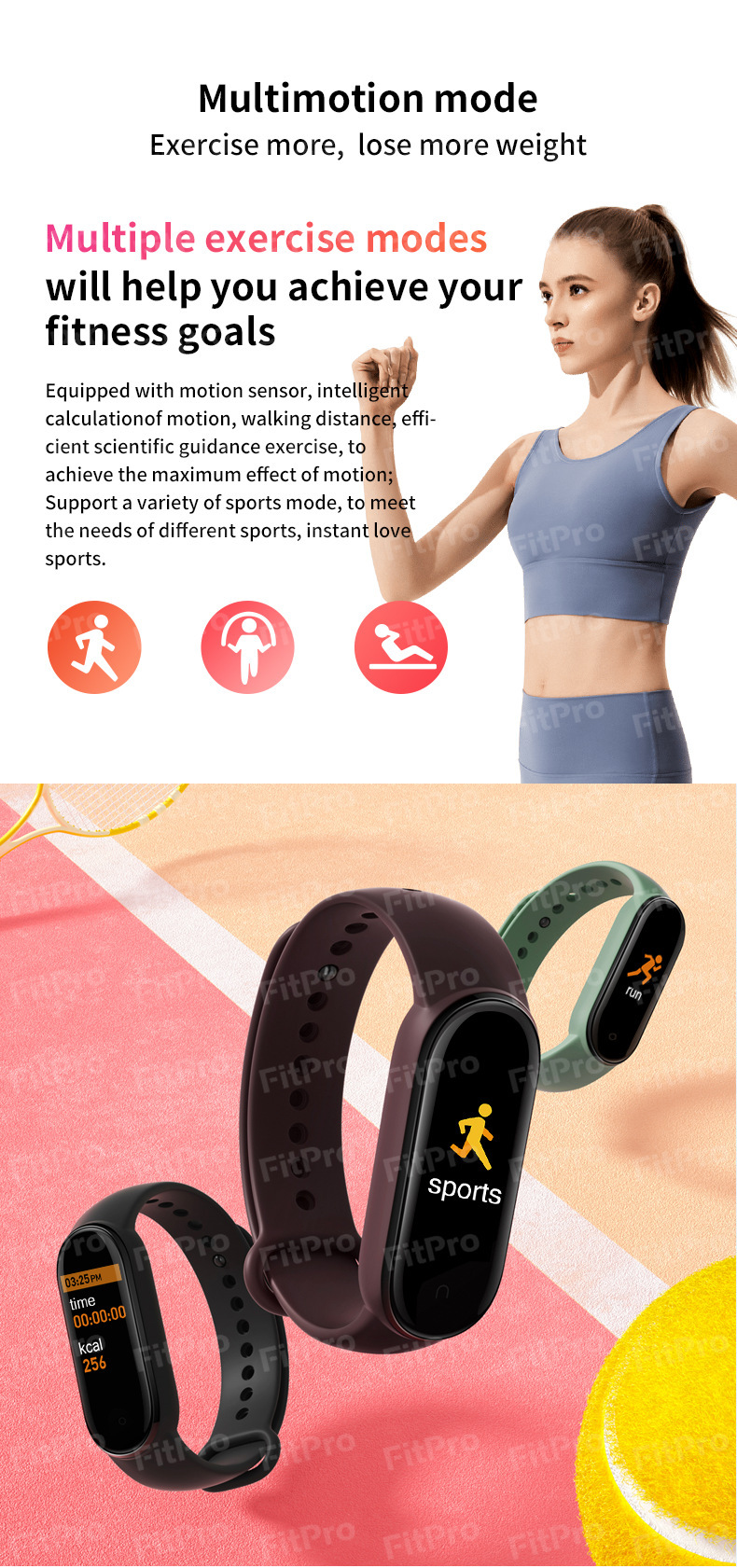 M7 Smart bracelet, color screen sports bracelet, step-counting multi-functional bracelet, heart rate, blood pressure, sleep, music cross-border undefined