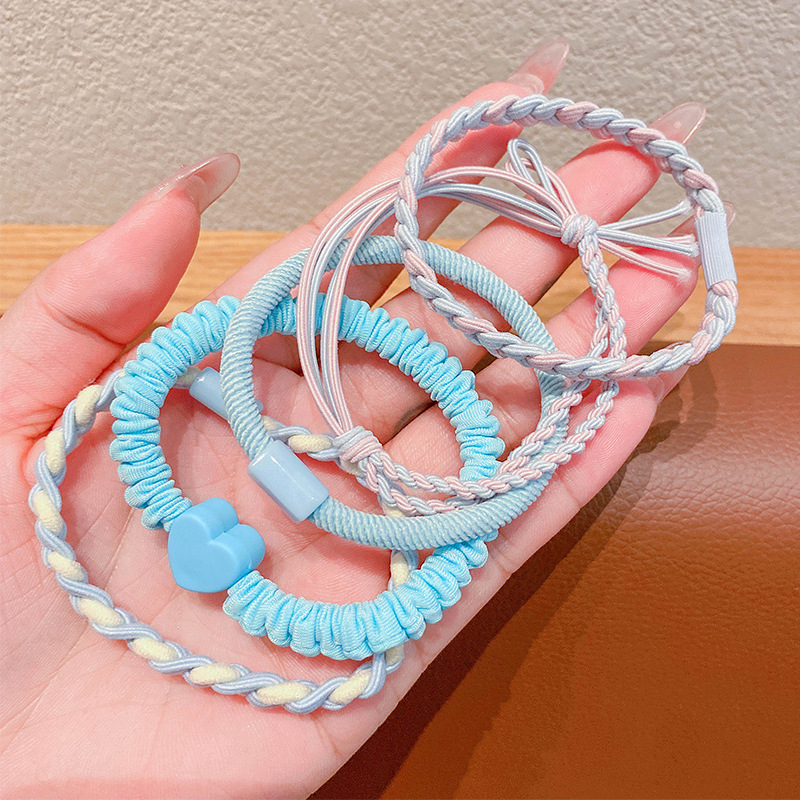 Bebé atado cabello de cabello niñas no lastimar cabello corda de goma anillo de cabello bebé tocado de cabello adorable para niños mujeres