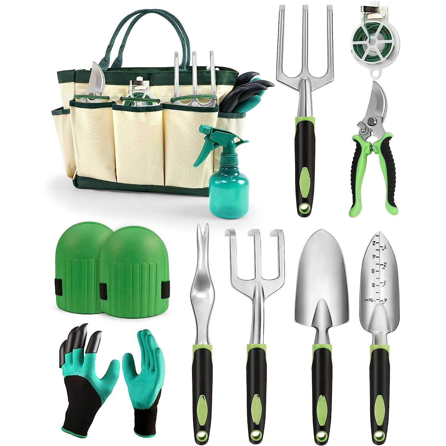 Garden Tools Eleven-Piece Set Multifunctional Garden Tools Creative Pruning Aluminum Alloy Gardening Tool Set
