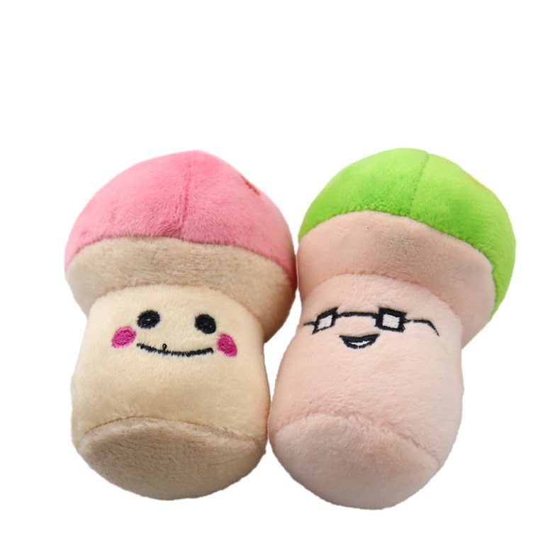 Perro de peluche de juguete de sonido variedad de frutas Navidad de dibujos animados animal gato de juguete suministros para mascotas en stock al por mayor