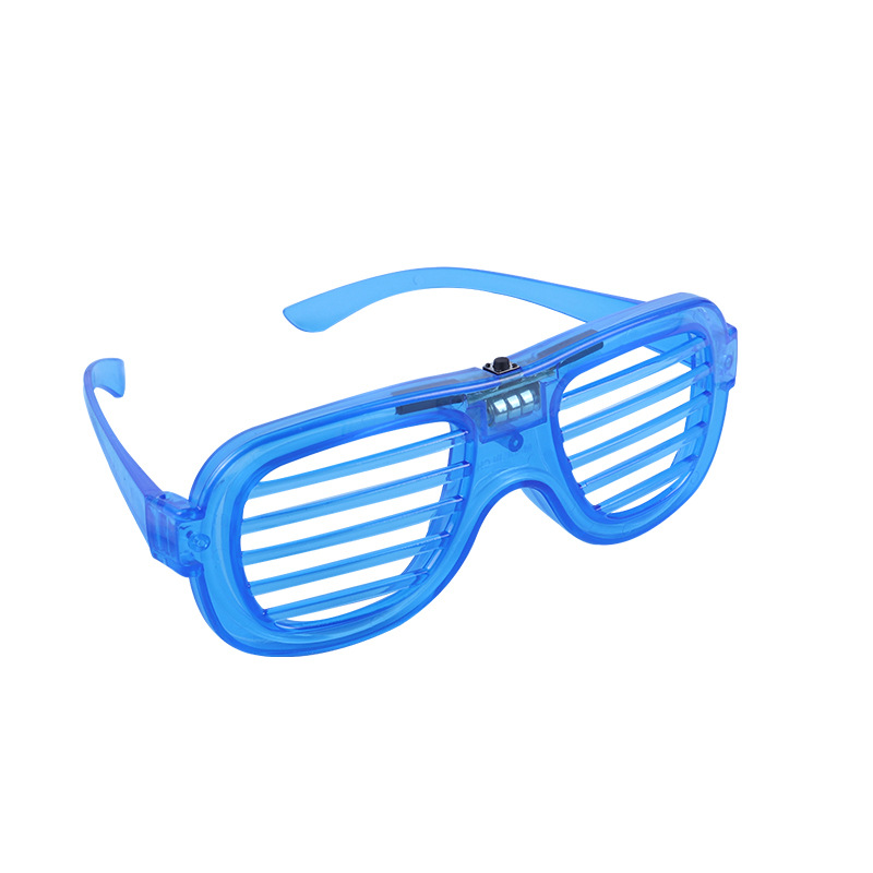 Gafas de persianas luminosas Bengdi Gafas de luz blanca fría led de colores KTV Bar Suministros fluorescentes Juguetes de vítores