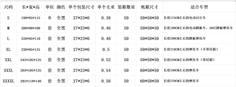 Cross-Border 210D Motorcycle Dust Cover Amazon Rainproof, Sunproof, Snowproof and Dustproof Reflective Strip Bicycle
