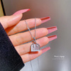 Small design pendant stainless steel, brand necklace, internet celebrity, simple and elegant design