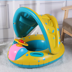 Hot selling steering wheel car horn boat (with canopy) infant and young children swimming ring water swimming ring seat