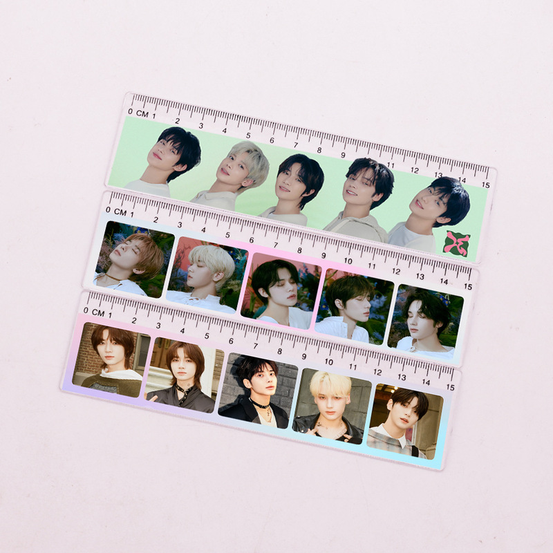 South Korea celebrity men's group TXT style peripheral Cui Xiubin Xiu Ning Kai Jiang taixian Korean Japanese style ruler CZ06 South Korea celebrity men's group TXT style peripheral Cui Xiubin Xiu Ning Kai Jiang taixian Korean Japanese style ruler CZ06