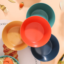 17cm小麦秸秆泡面碗家用米饭碗圆纹大碗日式公碗汤碗拉面碗餐具