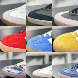 莆田鞋纯原德训鞋校园男女运动鞋豹纹厚底休闲复古跑鞋小白鞋