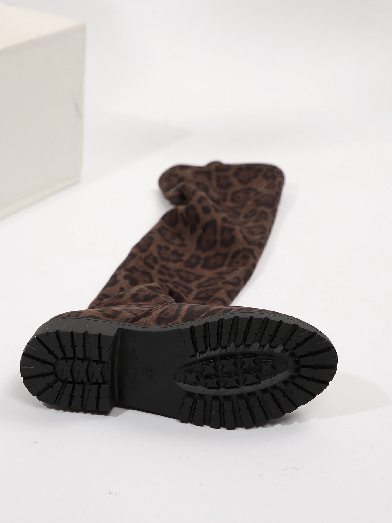 Plus-size over knee elastic boots Women's flat thigh-high winter boots_voghion.com