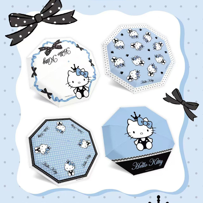 Authentic Hello Kitty Fully Automatic Umbrella, High Aesthetic Value, Cute and Girly, Kt Cat Dual-Use Sun and Rain Umbrella Authentic Hello Kitty Fully Automatic Umbrella, High Aesthetic Value, Cute and Girly, Kt Cat Dual-Use Sun and Rain Umbrella