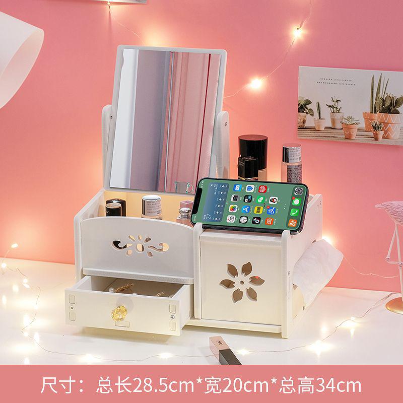 Espejo espejo de maquillaje tocador espejo de tocador escritorio de escritorio hogar dormitorio de estudiantes simple red de Internet nube espejo grande