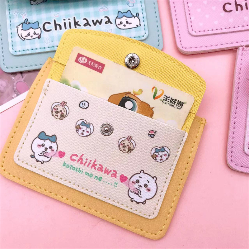 新しい漫画小銭入れカードホルダーかわいい Jiyikawa Usachi Xiaoba マルチカードスロットポータブルカードホルダールーズウォレット|undefined