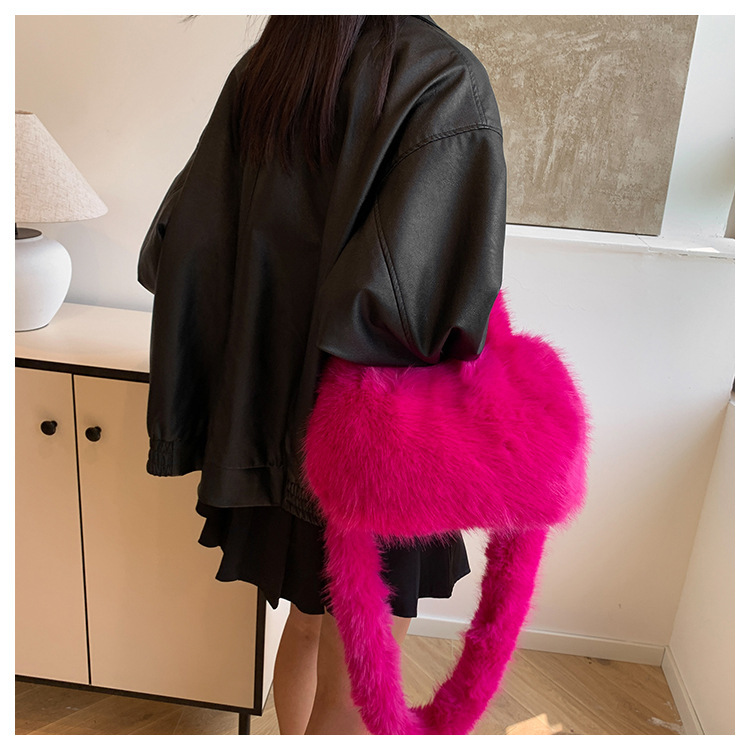 951g Weight Zipper Closure Type Single Shoulder Strap, Top Handle Strap Type Shoulder Bag, Handbag Bags Type Daily Occasion Plush Material Solid Color Pattern Autumn&Winter Season Women's Gender Vintage Style Style Square Shape Medium Size Women's Medium Plush Solid Color Vintage Style Square Zipper Shoulder Bag Handbag 19