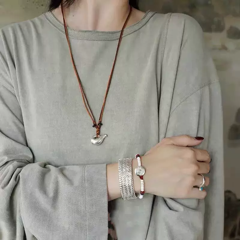 个性百搭高级感项链时尚民族风吊坠项链复古小众高级感配饰新中式