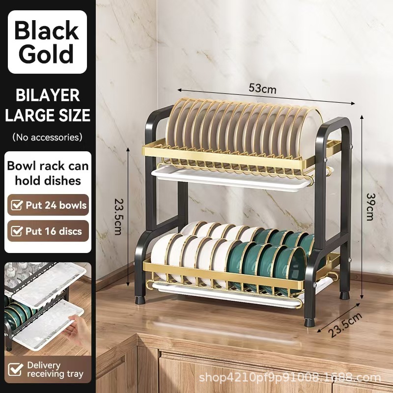 Estante de cocina transfronterizo Estante de platos Estante de almacenamiento de platos Estante de drenaje Estante de cuchillos para palillos Estante multifuncional para platos