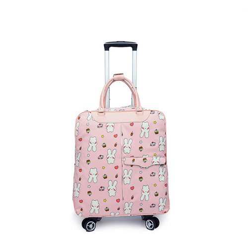 万向轮拉杆包可双肩背包短途旅游包大容量行李袋登机女轻便旅行袋