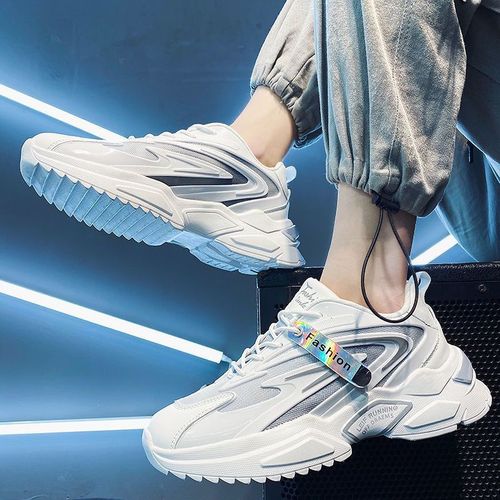 Dad's shoes men's  spring and autumn new breathable running sneakers Korean style trendy student shoes men's casual shoes