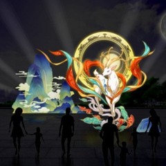 メーカーはランタンフェスティバル寺院フェスティバル鹿の形をしたLED風景装飾ランプを製造しています。