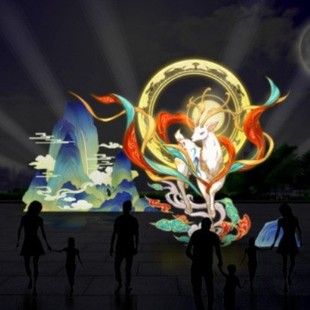 Manufacturers Make Lanterns for Temple Fairs, Deer-Shaped Led Landscape Decorative Lights, Large Festival Lanterns