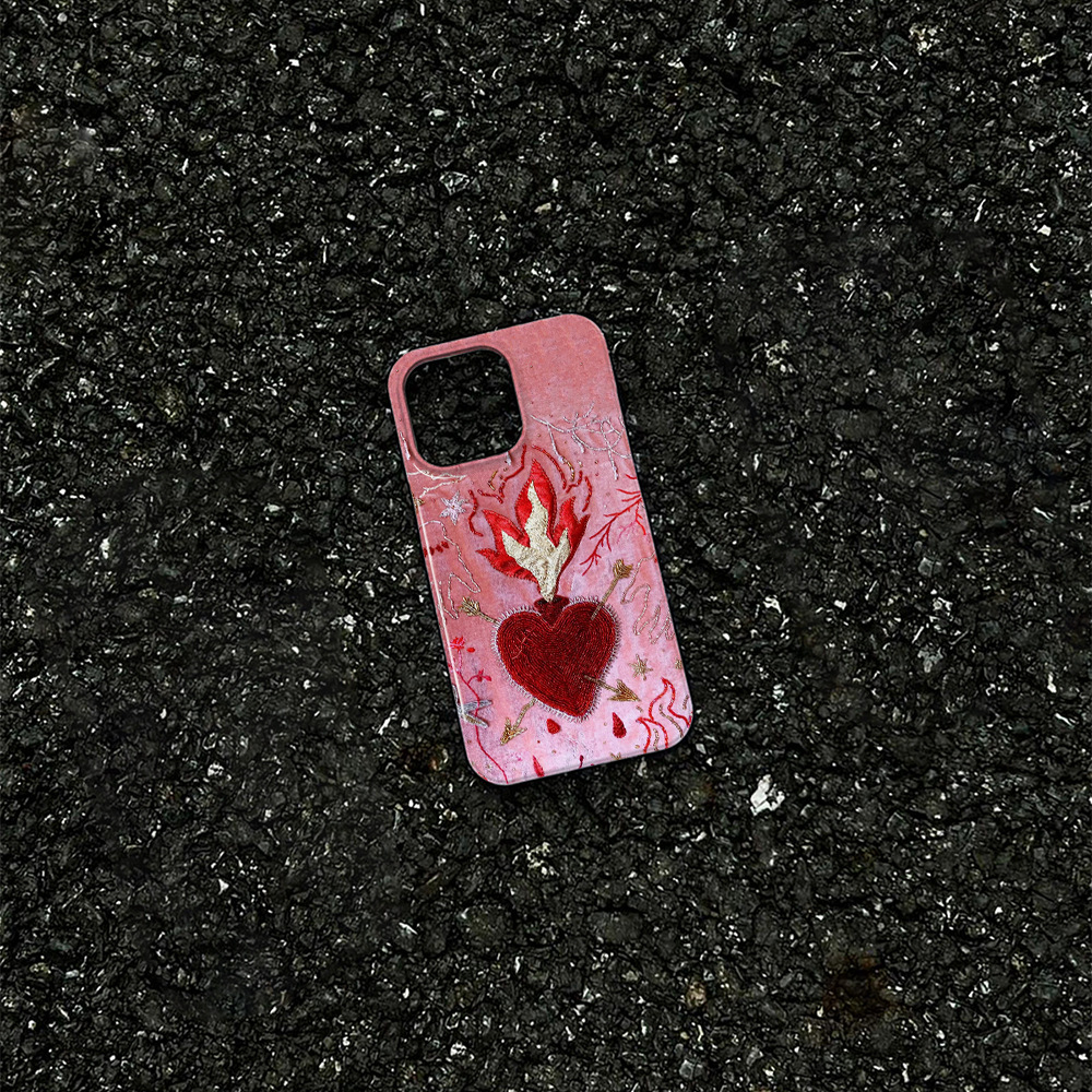 45g Weight iPhone Applicable Brands Phone Cases Classification Feilin Material Flame, Heart Shape Pattern Cute Style Feilin Flame Heart Shape Cute Phone Cases Phone Accessories 6