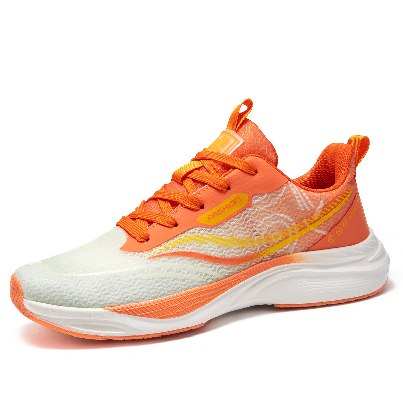 Zapatos de hombre primavera y verano nuevo estilo transpirable y no apestoso marca de moda zapatos deportivos de alta gama hombres y mujeres con el mismo estilo zapatos para correr de malla transpirables