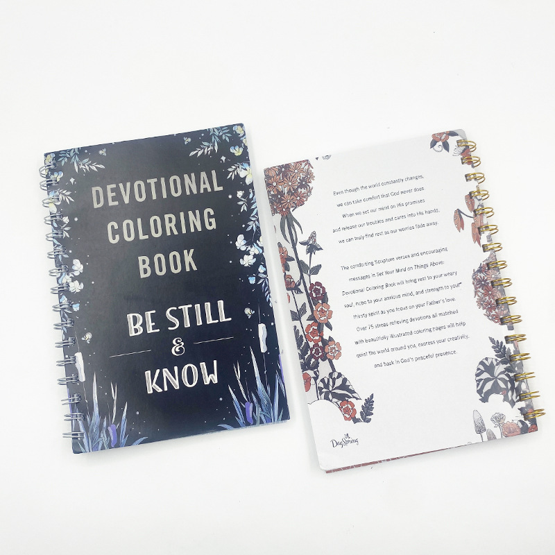 Cross-Border Hot Product Devotional Coloring Book Take a Moment to Learn about the Devotional Colorful Hand-Painted Book