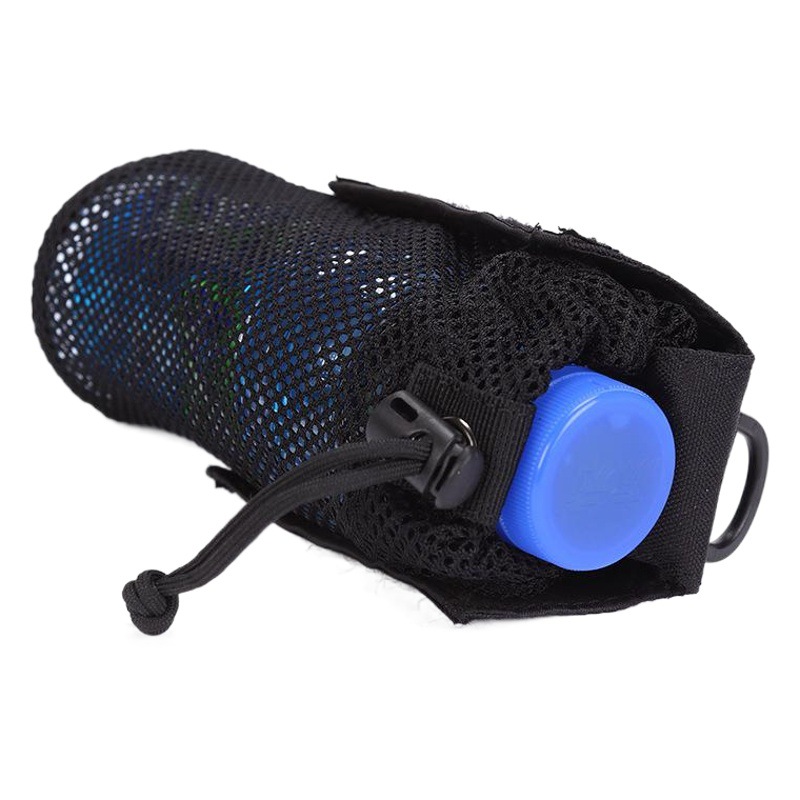 Outdoor Travel Multifunctional Mesh Water Bottle Bottle Cover Molle Accessory Bag Waist Hanging Tactical Water Bottle Bag