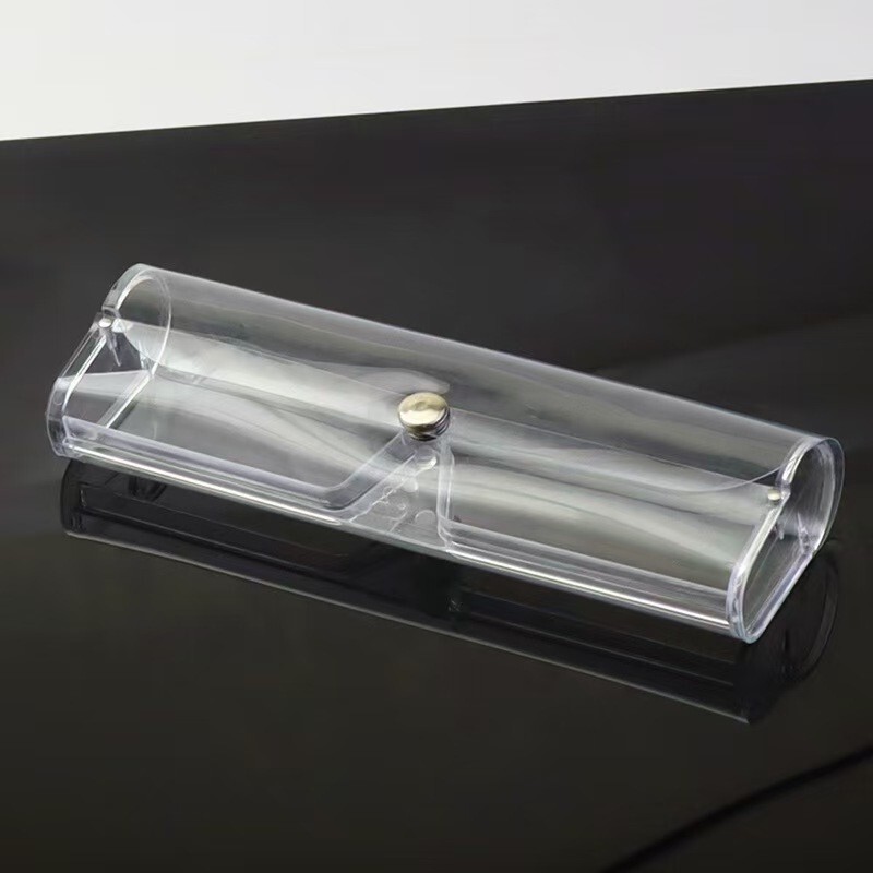 New Ready-Made Frosted Transparent Reading Glasses Case Portable Foldableing Bag Glasses Case Eva Zipper Box Mirror Cloth Leather Box