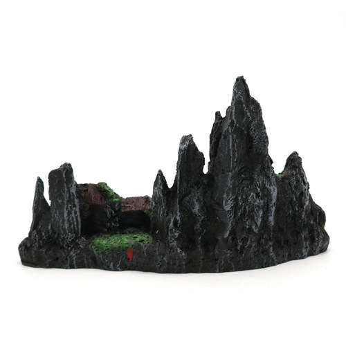 Wholesale fish tank landscaping decoration crafts gifts resin rockery aquatic scenery ornaments simulated stone mountain scenery