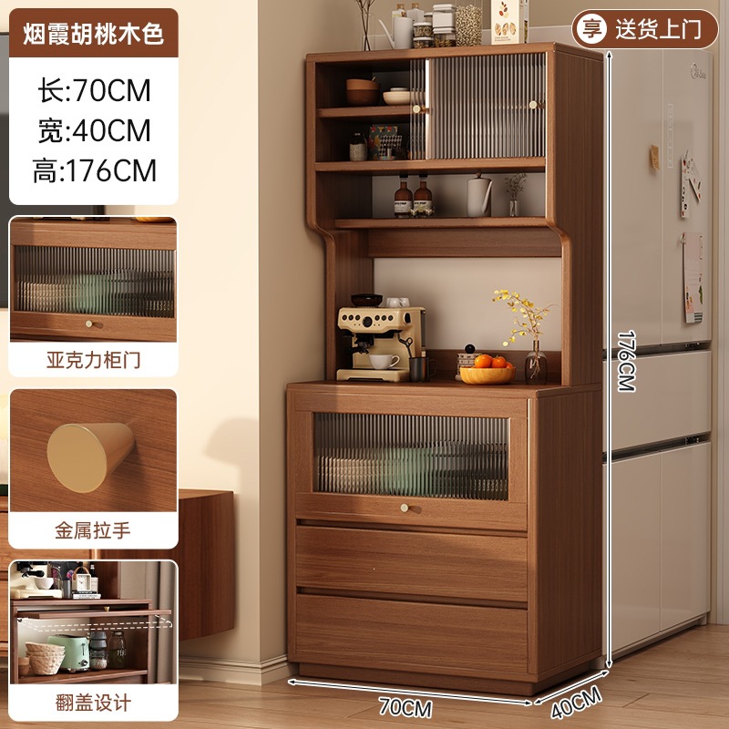 Fábrica directa de madera sólida gabinete de comedor 2026 nuevo gabinete de café doméstico de la sala de estar tronco de madera viento gabinete de té esquina