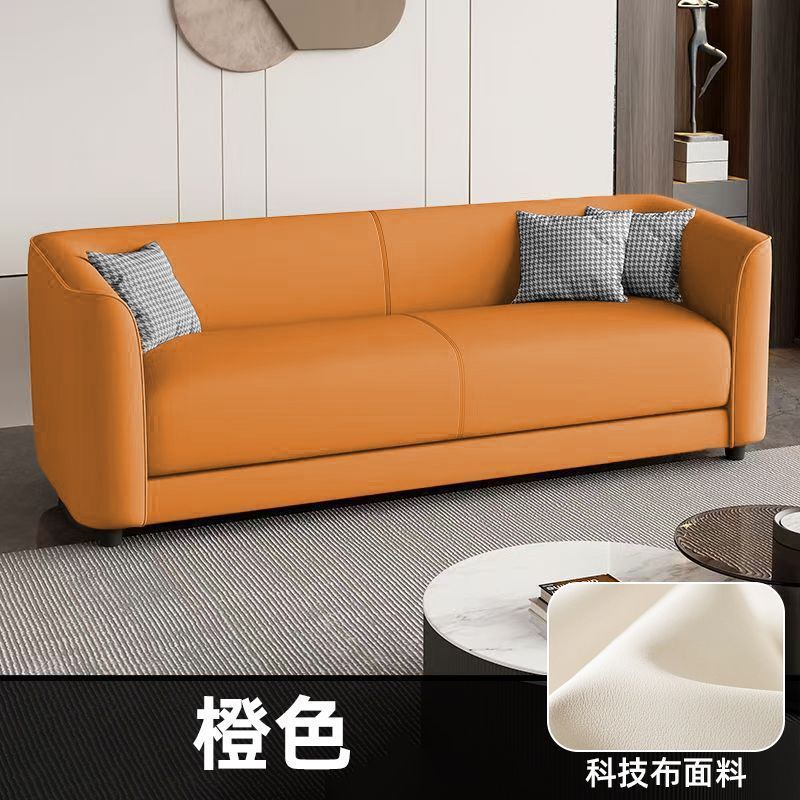沙发小户型客厅简易出租房服装休息区接待区猫抓皮双人三人位公寓|undefined