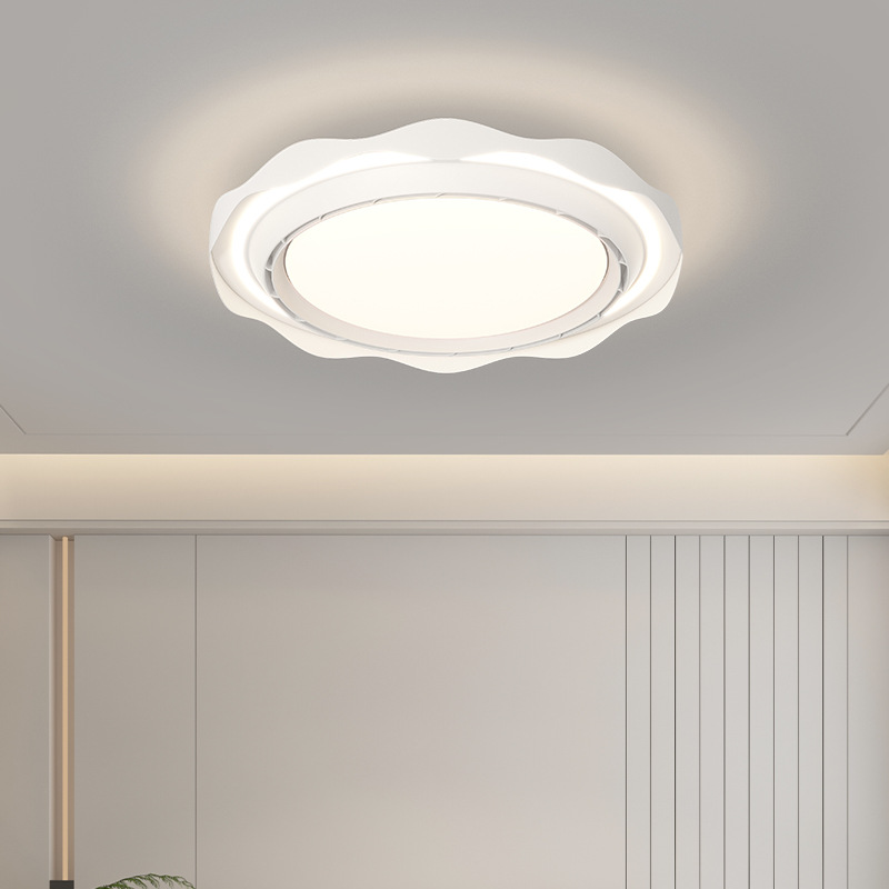 Luz de ventilador nueva lámpara de ventilador de techo de dormitorio silenciosa y cómoda sin hojas lámpara de techo de estudio de protección ocular de espectro completo