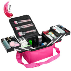 沐足技師2023新款韓版牛津布化妝箱手提單肩跟妝美容工具方化妝包