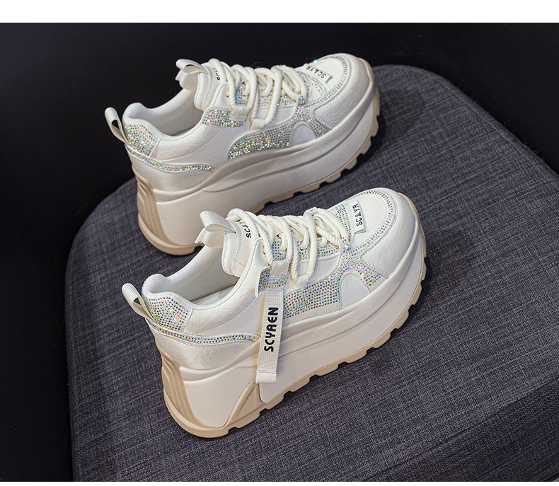 Giày sneaker nữ đế dày phong cách cổ điển phối lưới và da — Vàng lưới 5027-1, Đỏ da 5027, Xám lưới 5027-1, Đỏ lưới 5027-1 chi tiết 21