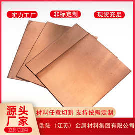 供应国标T2宽幅厚板20*600mm窄条薄板电子产品导电0.1*50mm紫铜板
