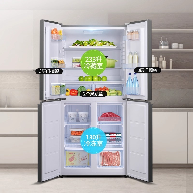 新飞冰箱363升四门十字对开家用双对开四门家用电冰箱BCD-363K8CT|undefined