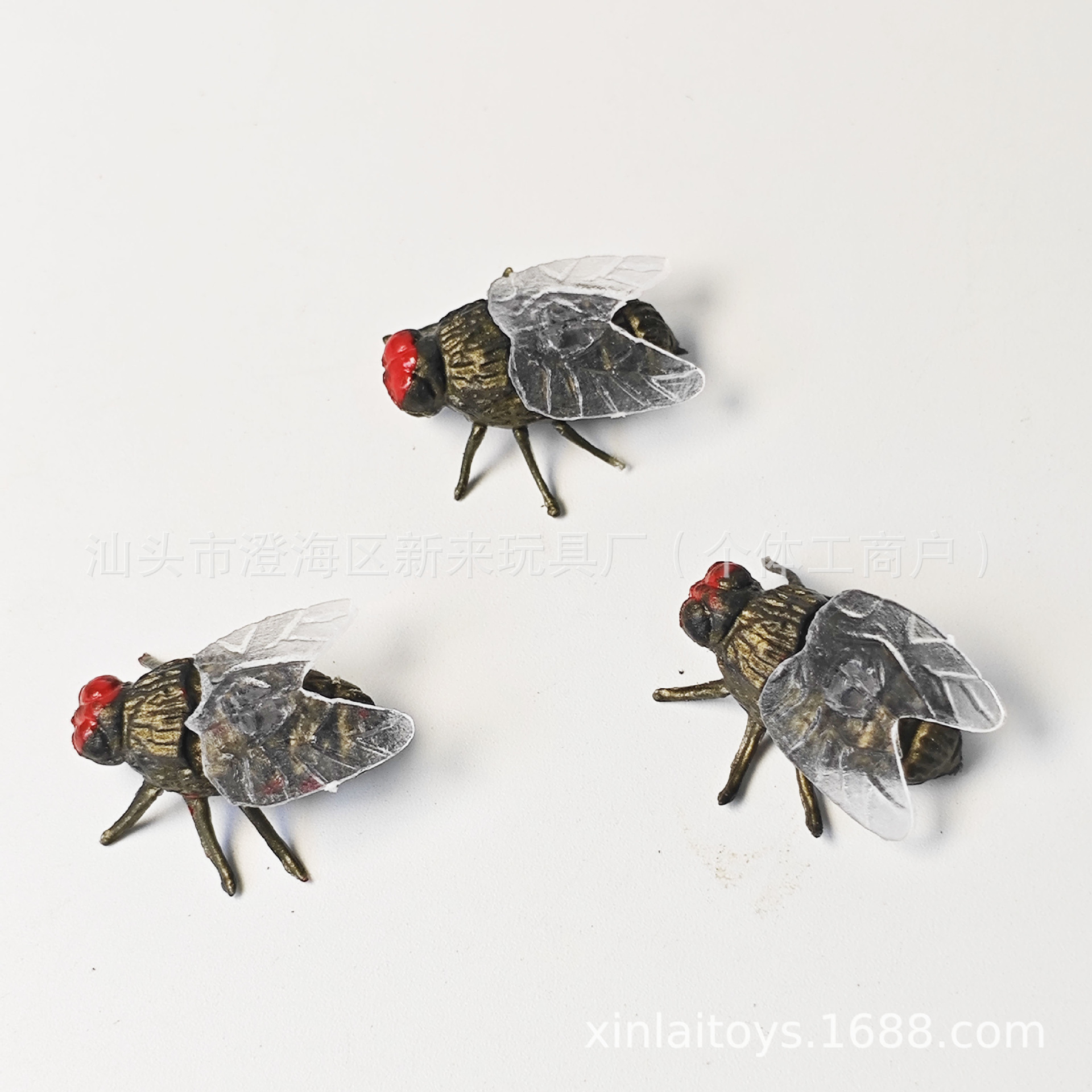 황금빛 녹색 큰 파리 (재질 PVC, PS) 2.2*2cm, 약 1g