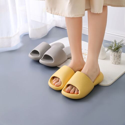 EVA slippers bathroom bathing slippers women's summer indoor Langjie same style non-slip and anti-odor men's thick-soled slippers