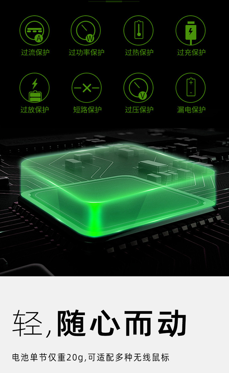 New Rechargeable Battery Large Capacity Aa Nickel Metal Hydride Battery 1.2V Household Toy Remote Control Mouse USB Supply
