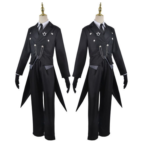 Black Butler COS clothes Sebastian cosplay costume Sebastian tuxedo dress full set cospla