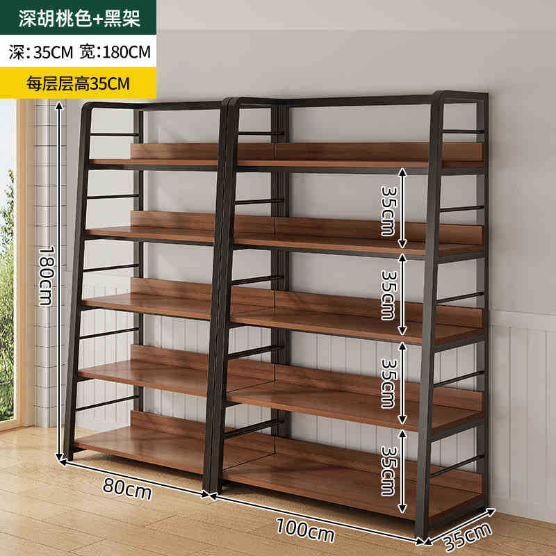 Estante simple estante de almacenamiento de múltiples capas estante de exhibición sala de estar estantería hogar dormitorio piso gabinete de almacenamiento sub-estante