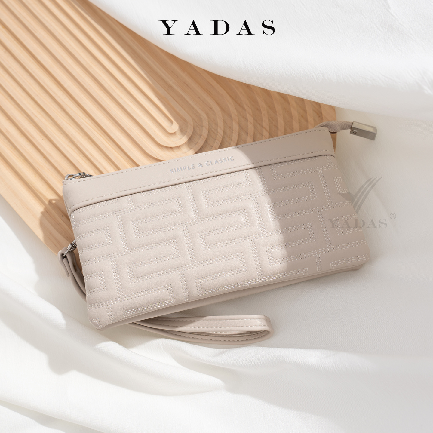 YADAS nueva billetera de mujer pu larga bolso de mano de mano de un solo tirón fábrica de venta directa bolso de teléfono móvil de gran capacidad