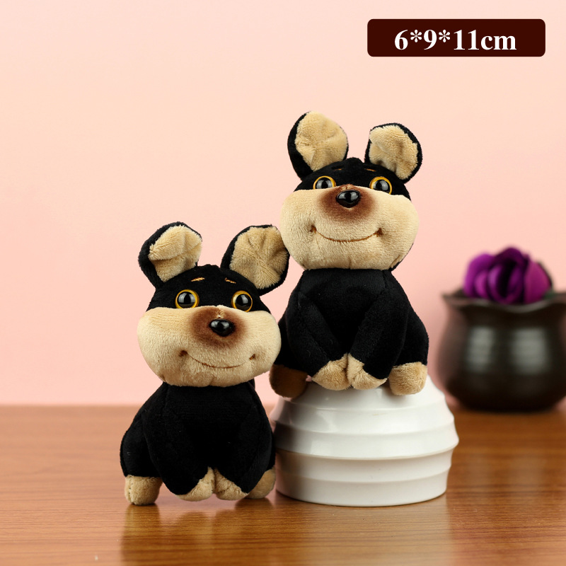 Celebridad en línea adorable extraña abeja perro llavero colgante creativo muñeca de peluche pareja mochila colgar muñeca máquina image 2
