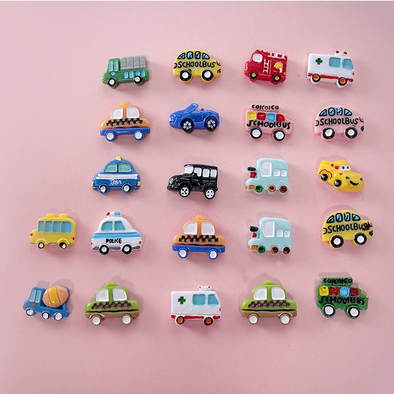 Аксессуары из смолы мультфильм автомобиль DIY Детские аксессуары для волос зажим для волос кольцо аксессуары для корпуса телефона аксессуары