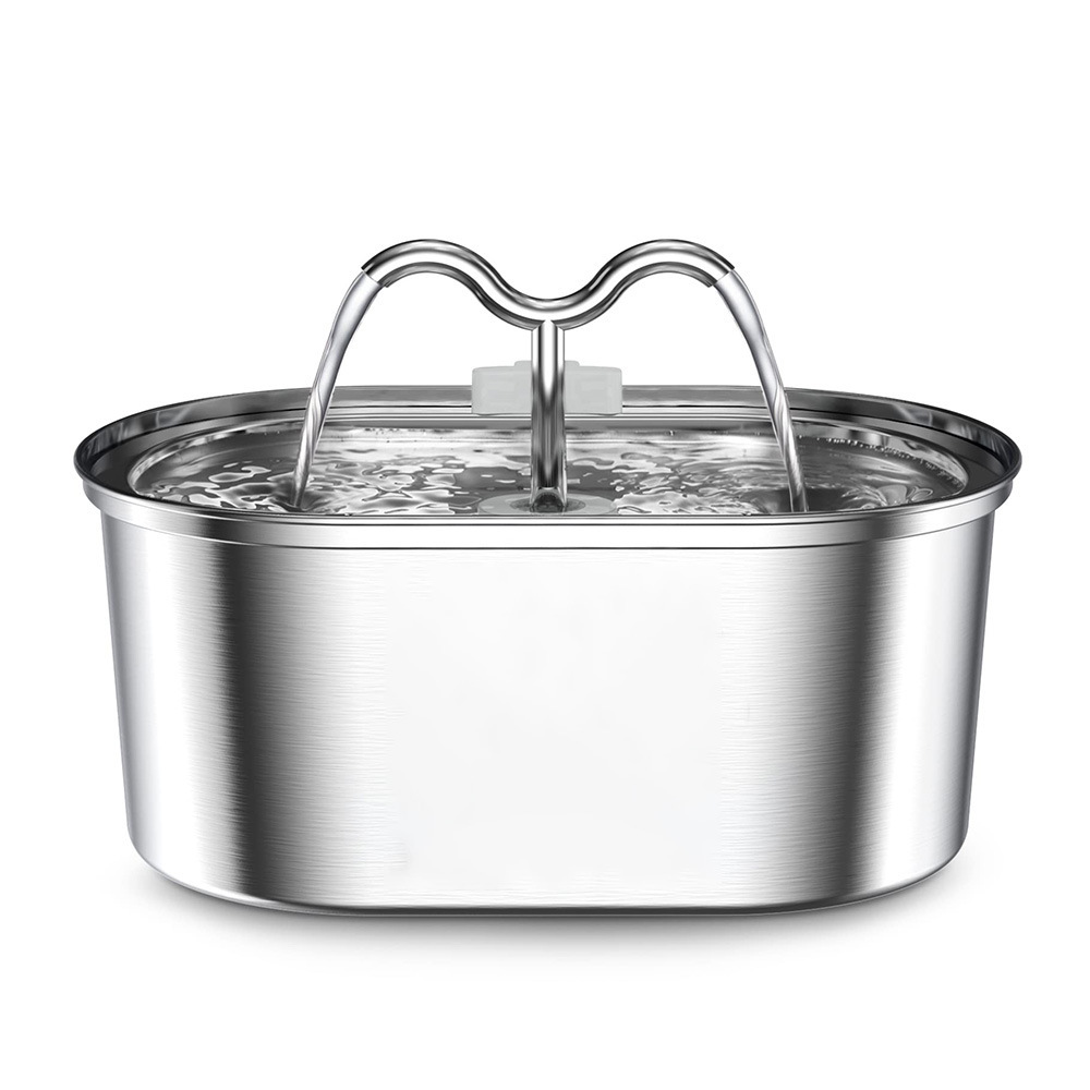 3.2L alimentador de agua de circulación de agua beberera de acero inoxidable beberera de agua para gatos y perros beber tazón de agua para mascotas beberera automática