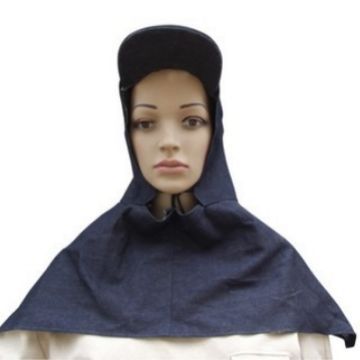 批发牛仔防尘帽风帽套头帽戴眼镜披肩帽劳保帽防护头套防雾