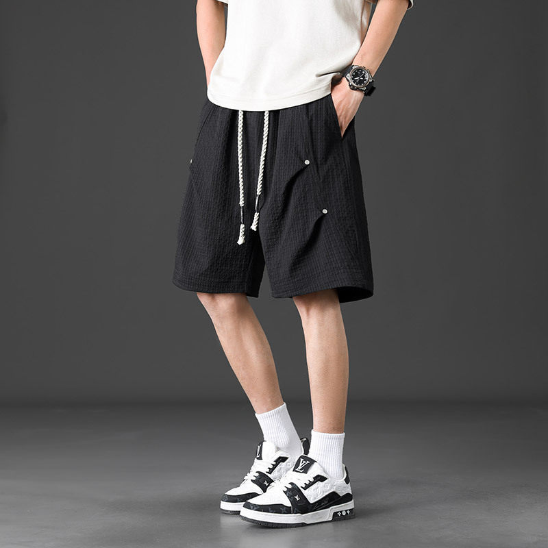 M-8XL verano nuevo estilo pantalones cortos de talla grande para hombres marca de moda fría más grasa para aumentar los pantalones sueltos de uñas de sauce al aire libre montaña cinco