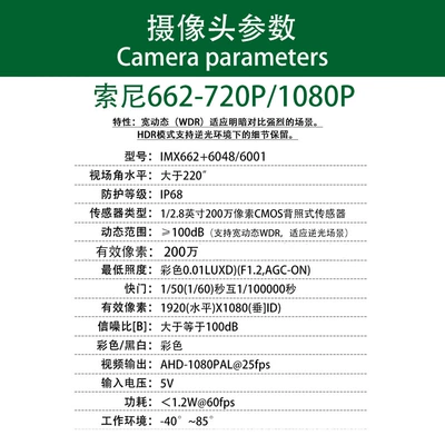Vehicle camera — Range Driving Record Camera - shenzhen-definition-sony-6626001